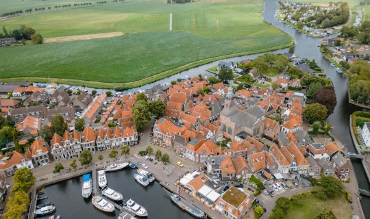 Blokzijl vanuit de lucht